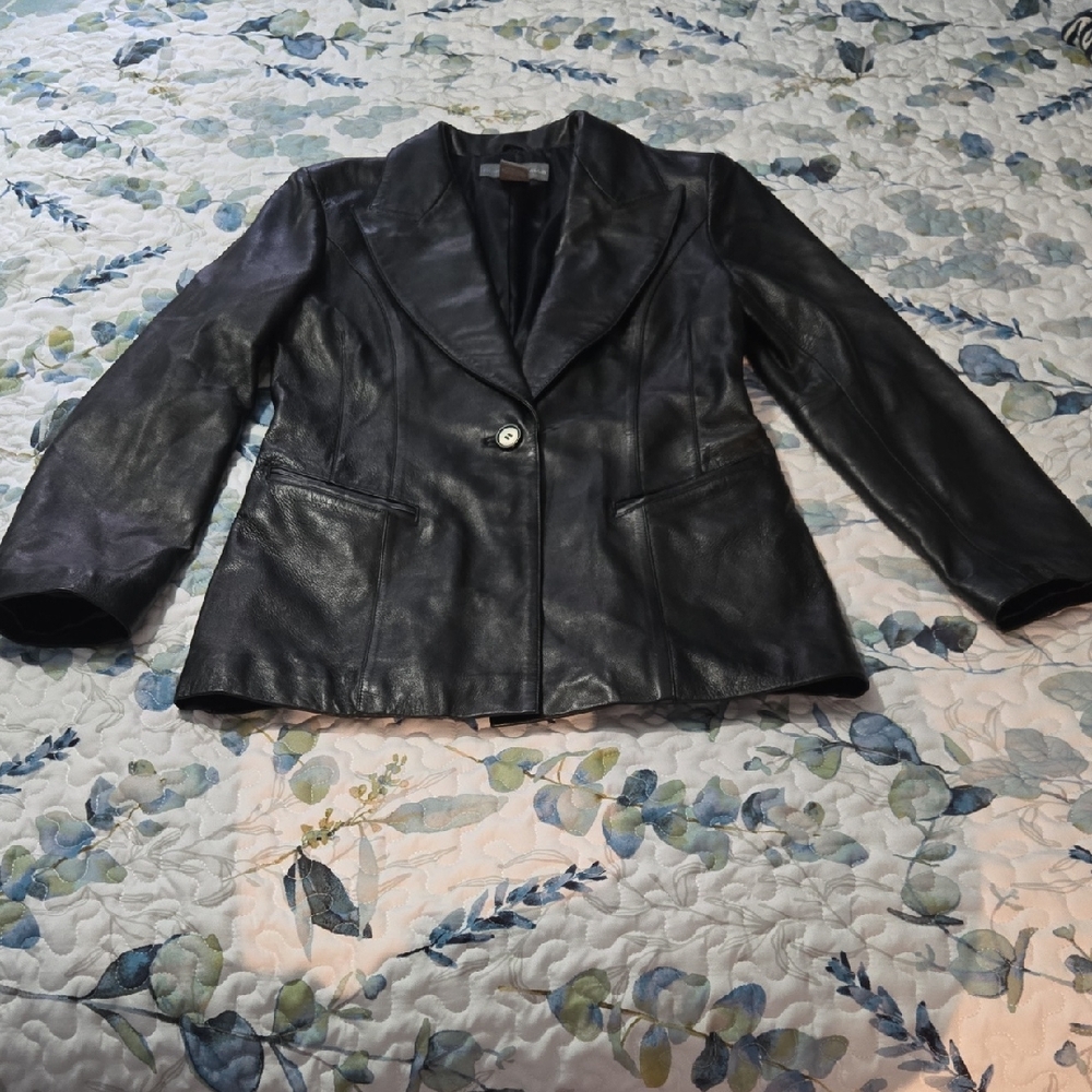 Women's Black Leather Jacket